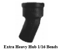 Extra Heavy Hub 1/16 Bends