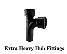 Extra Heavy Hub Sanitary Tees