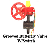 Grooved Butterfly Valve W/Switch
