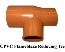 CPVC Flameblaze Reducing Tee