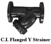 C.I. Flanged Y Strainer