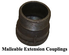 Malleable Extension Couplings