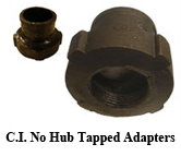C.I. No Hub Tapped Adapters