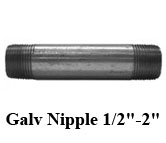 Galv Nipple 1/2"-2"