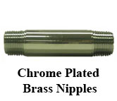 Chrome Plated Brass Nipples