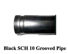 BLACK SCH 10 GROOVE PIPE