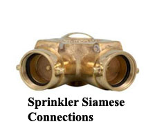 SPRINKLER SIAMESE CONNECTIONS