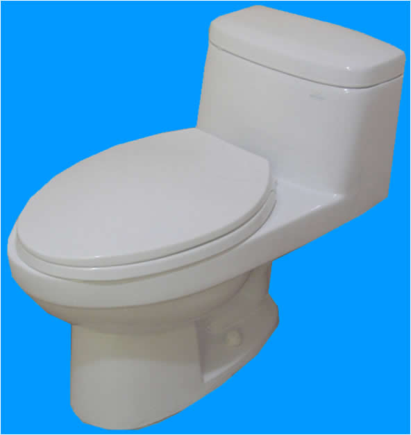 10" 1.6 C/C White Toilet