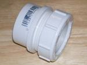 1-1/2" PVC Trap Adapter Male W/Nut & Washer