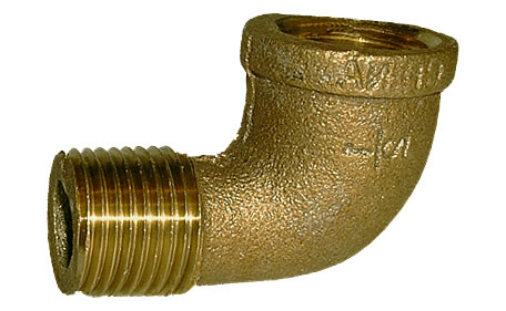 1/2" Brass Street Ell - Click Image to Close