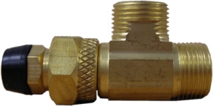 3/8x1/4 Compression Adapter T-Valve - Click Image to Close