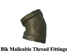 Blk Malleable Thread Fittings