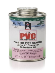 1qt. Reg Body Clear PVC Glue (32oz.)