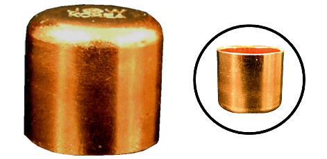 1 Copper Tube Cap - Click Image to Close