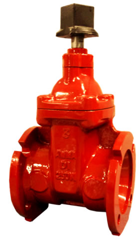 4" Ductile Iron Gate Valve Mech Joint - Click Image to Close