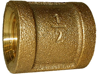 1-1/2" TP Bronze Coupling Female - Click Image to Close