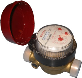 3/4" ABB Hot Water Branch Meter - Click Image to Close
