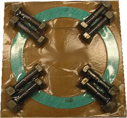 Blk Bolts & Nuts Pack For 3" Flange #150 (Pk Of 4) - Click Image to Close