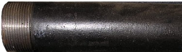 1" X 10 Black Sch40 TBE Pipe - Click Image to Close