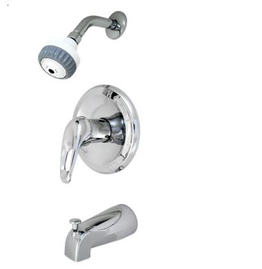 Tub&Shower Pressure Balance Set W/ CXC Connection&Stops - Click Image to Close